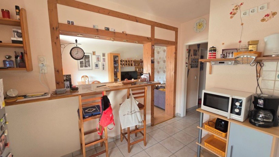 Blick ins Wohnzimmer Etagenwohnung Voerde