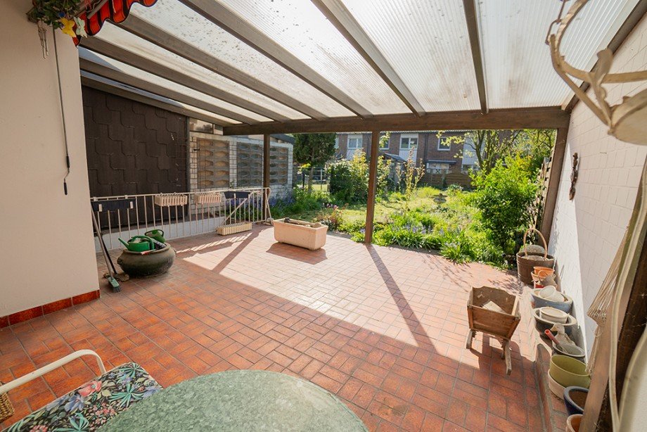 Die gro�e Terrasse Reihenmittelhaus H�nxe-Bruckhausen