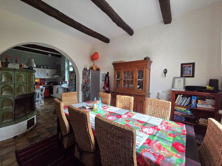 Essplatz und Kachelofe K�che Einfamilienhaus Voerde