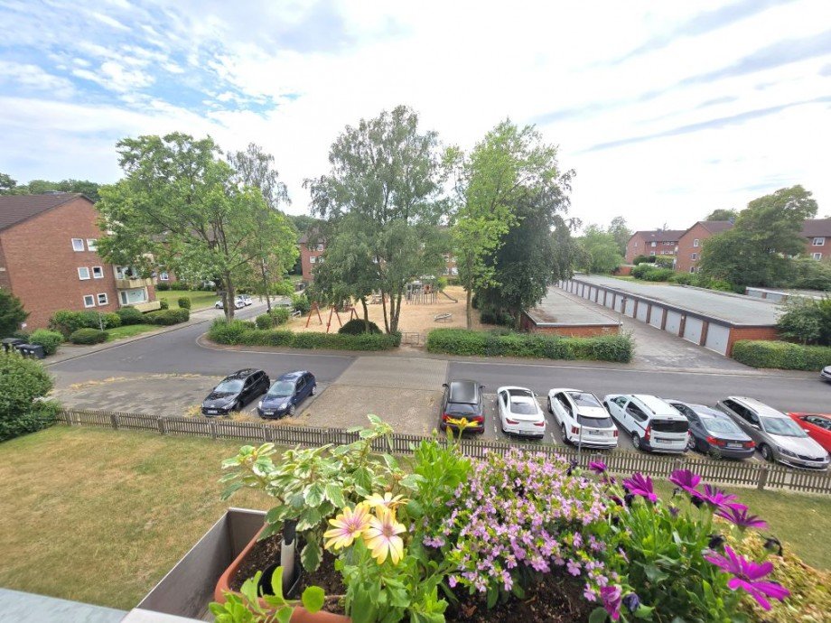 Blick vom Balkon Etagenwohnung Voerde